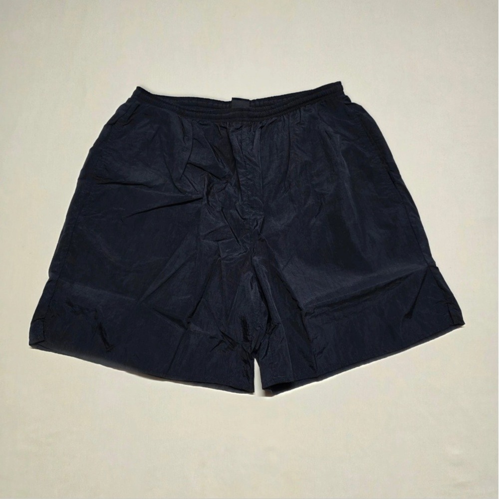 Foot Locker Men XL Black Nylon Windbreaker Mesh Lined Athletic Shorts